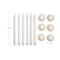 Hello Honey 10" Evening LED Taper Candles with Holder, 6ct.